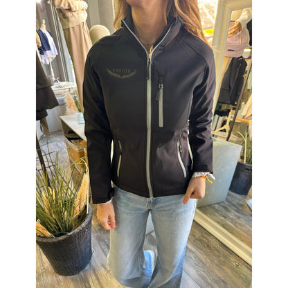 Soft Shell Negro Savior Laurel para Mujer - Resistente al Agua y Viento, Extra Cálido | Savior.sf19