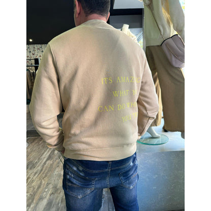 Sudadera Tierra Letras Unisex - Algodón Orgánico y Poliéster Reciclado | Savior.sf19