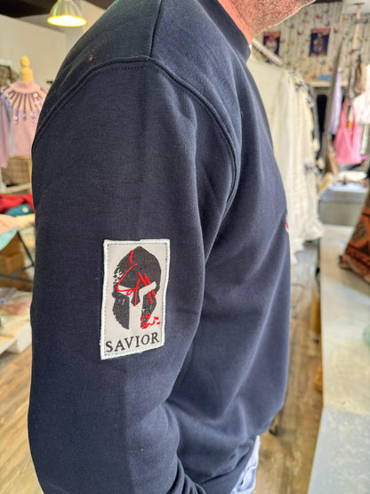 SUDADERA PARCHE Azul Marino Palatine Hill Prestige