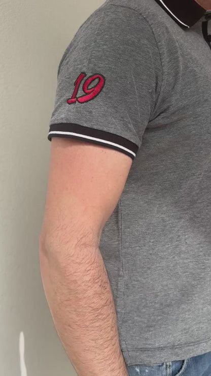 Polo Miami Gris Jaspeado