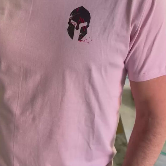 Camiseta Rosa Orgánica de Hombre con Cuello Redondo - Algodón Peinado y Sostenible | Savior.sf19
