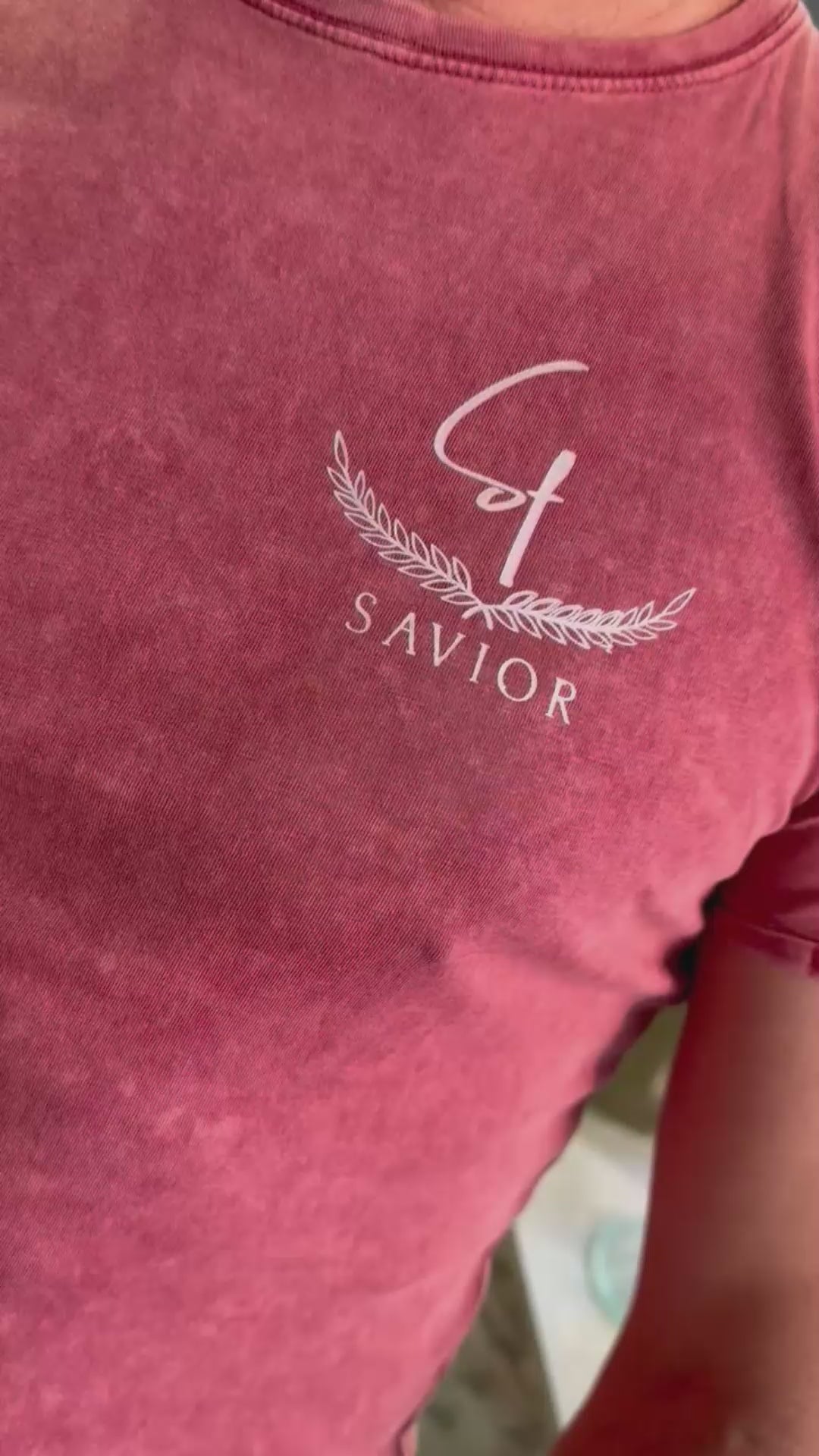 Camiseta Teja con Logo Laurel y Efecto Jeans para Hombre - Algodón de Alta Calidad | Savior.sf19